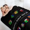 Gotta Solve 'Em All! Puzzles Throw Blanket Compact Warm Blanket for Car Road Trip