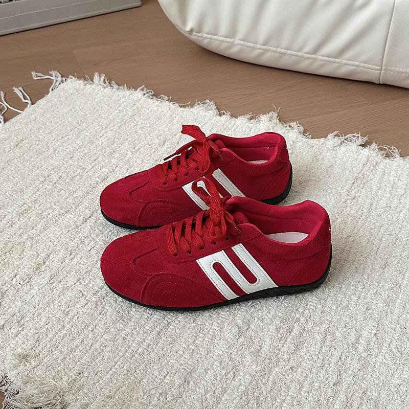 

Ретро универсальные одинарные туфли тканевые туфли на шнуровке женские летние модные туфли в сочетании цветов повседневные туфли спортивная обувь 39 красный