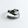 Xiaomi 925 Sterling Silver Rings for Women Couple Minimalist Handmade Retro Moonstone Ring Fine Jewelry Gift Prevent Allergy