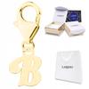 Gold Pendant Hanging With Letter B Alphabet Initial Name Sign Silver 925