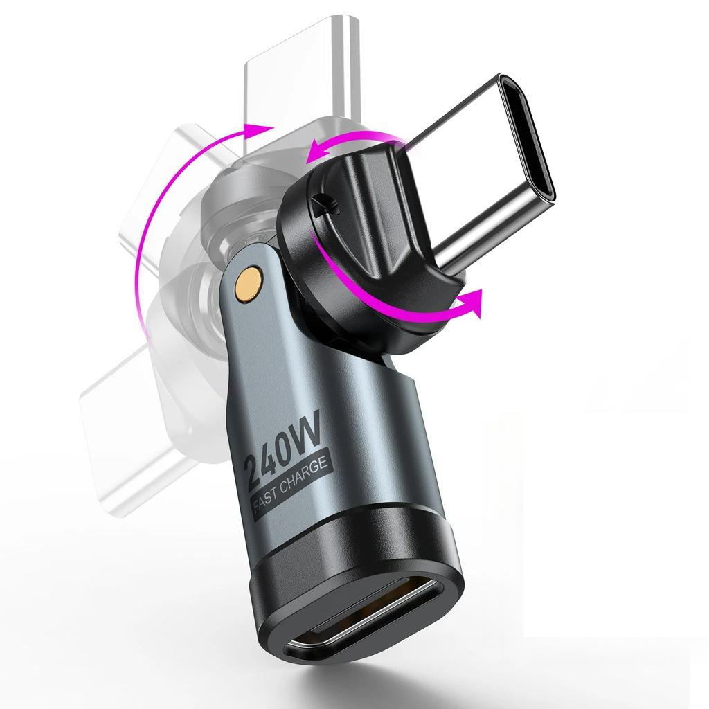 Adaptateur USB C 240W OTG Câble de Charge Rapide Type C Mâle Femelle Convertisseur Haute Vitesse Pour iPhonee16 Macbook Ordinateur Portable iPad