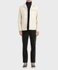Panicale Ivory Wrinkle Herringbone Shirt Jacket