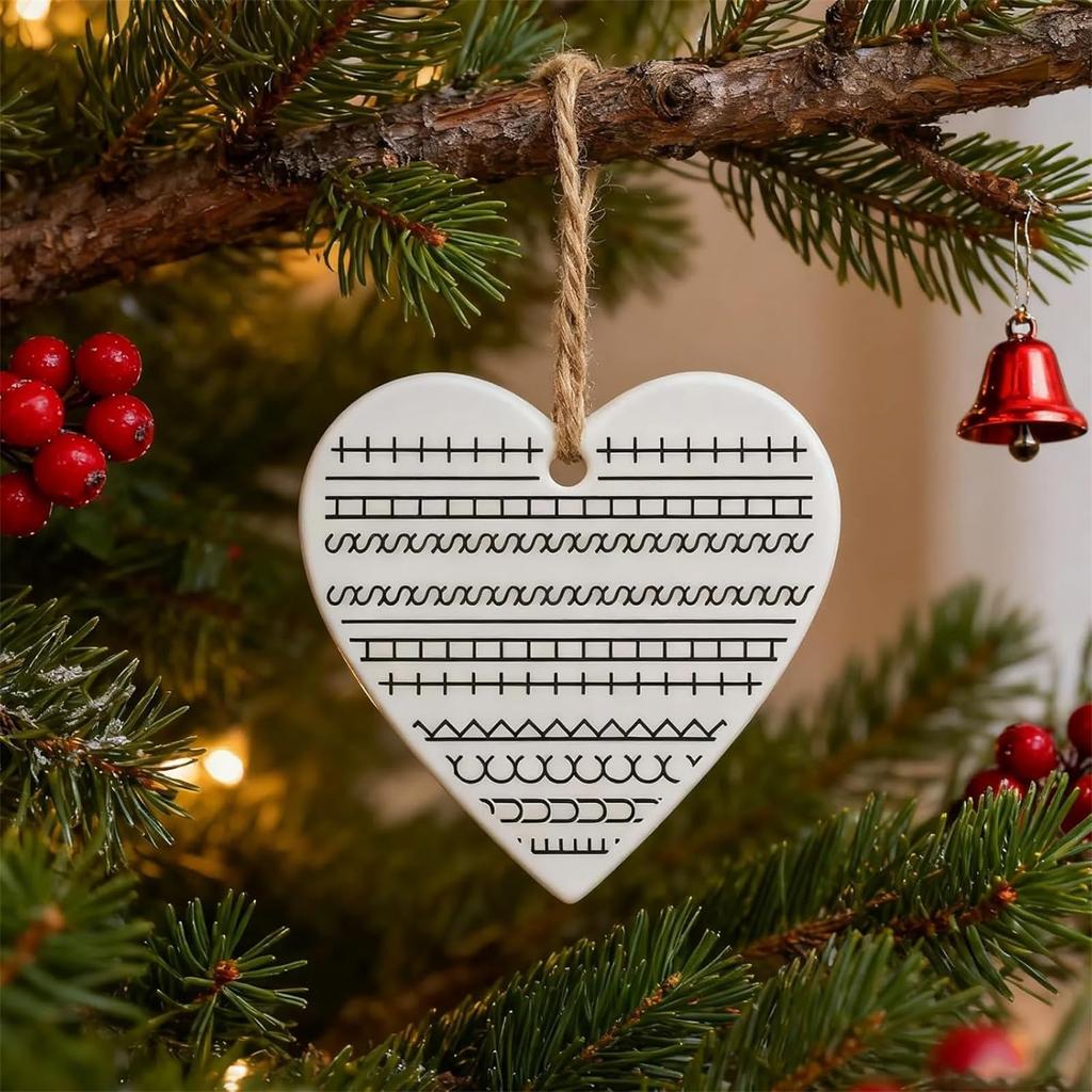 Funny Ornaments For All Ages, Heart Shape Acrylic Decor For Christmas Tree Hangings, Elephant Christmas Tree Funny Gifts For Adults, Kids, Coworker