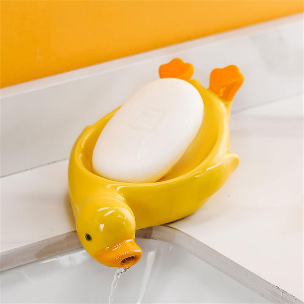 Decorative Ceramic Duck Soap Dish Soap Container Ideal For Home, Hotel, And Kitchen Use With Simple Elegances Decors