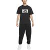 Nike T Shirts Men's Black Crew Neck Moderate Straight Fit DR5758-010