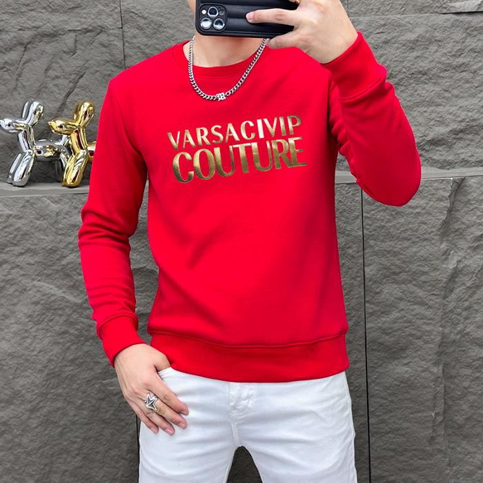 Men s Casual Letter Print Fleece Hoodie - 2024 Autumn/Winter Collection 2XL