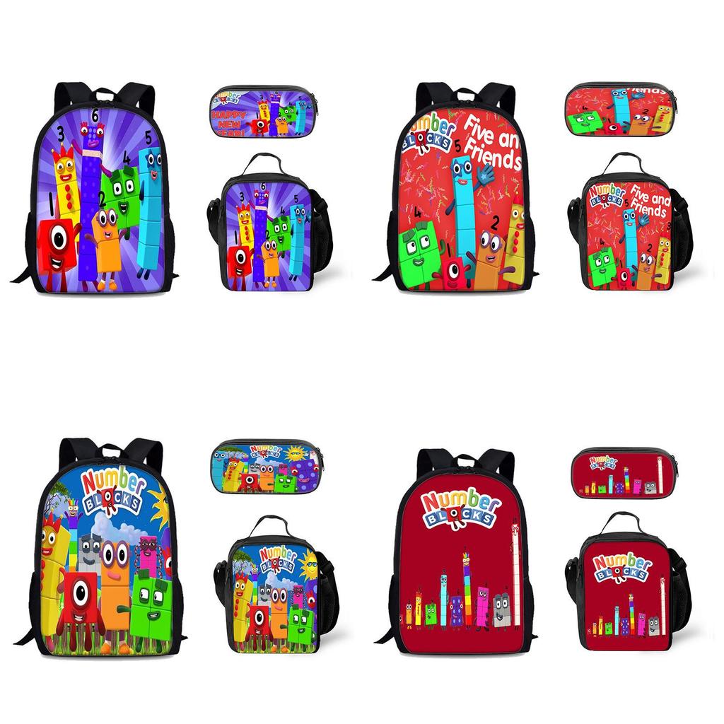 Numberblocks Digital Building Backpack For Kids School Supplies And Storage