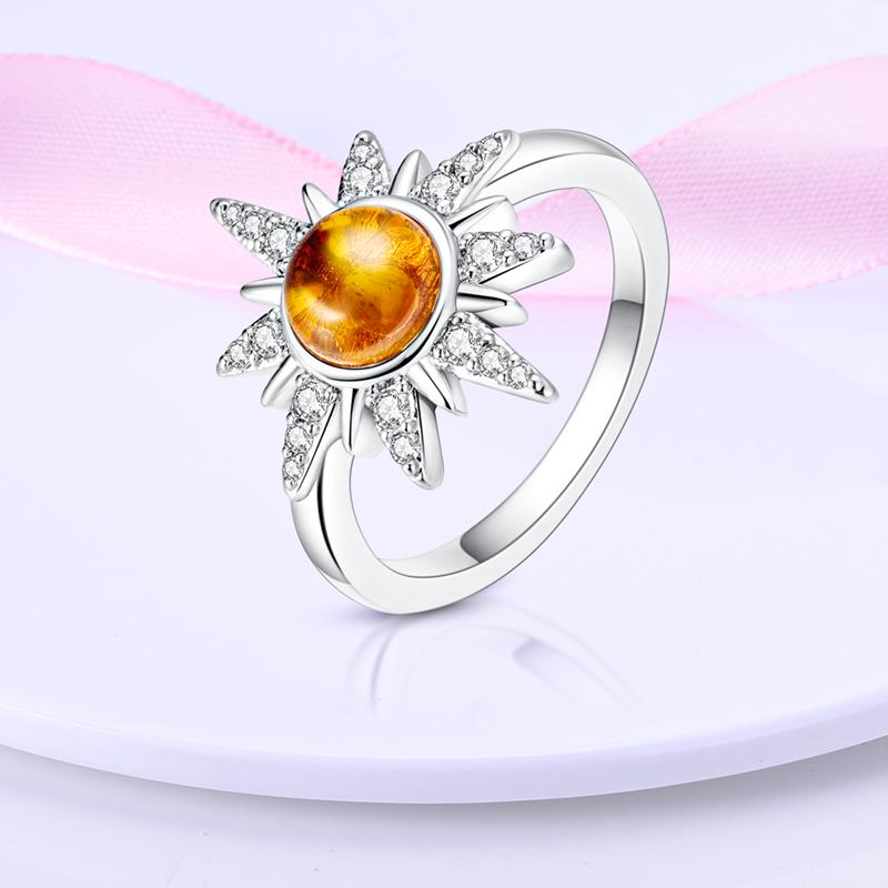 Finger Rings for Women 925 Silver Zircon Crystal Stackable Geometric Ring Wedding Jewelry Engagement Rings