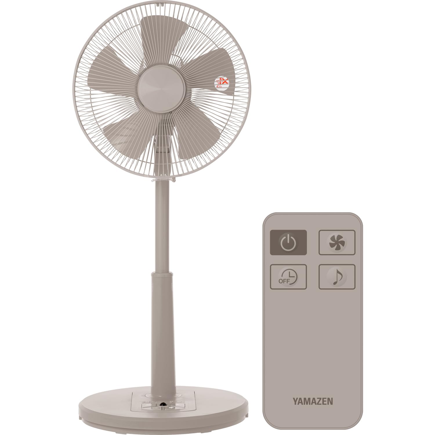 

Вентилятор для вітальні з дистанційним автоматичним керуванням, 3 рівнями об’єму повітря, ритмом таймера Wind Greige [Yamazen], поворотом ліворуч/праворуч, регулюванням, функціями,