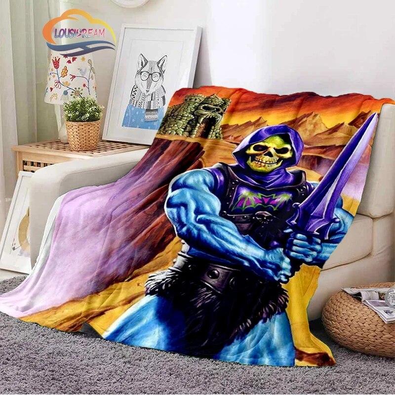 Fashion Cartoon Masters of the Universe Blanket3D Print He-Man Rectangle Blanket Flannel Blanket Wearable Blanket Sofa  Blanket
