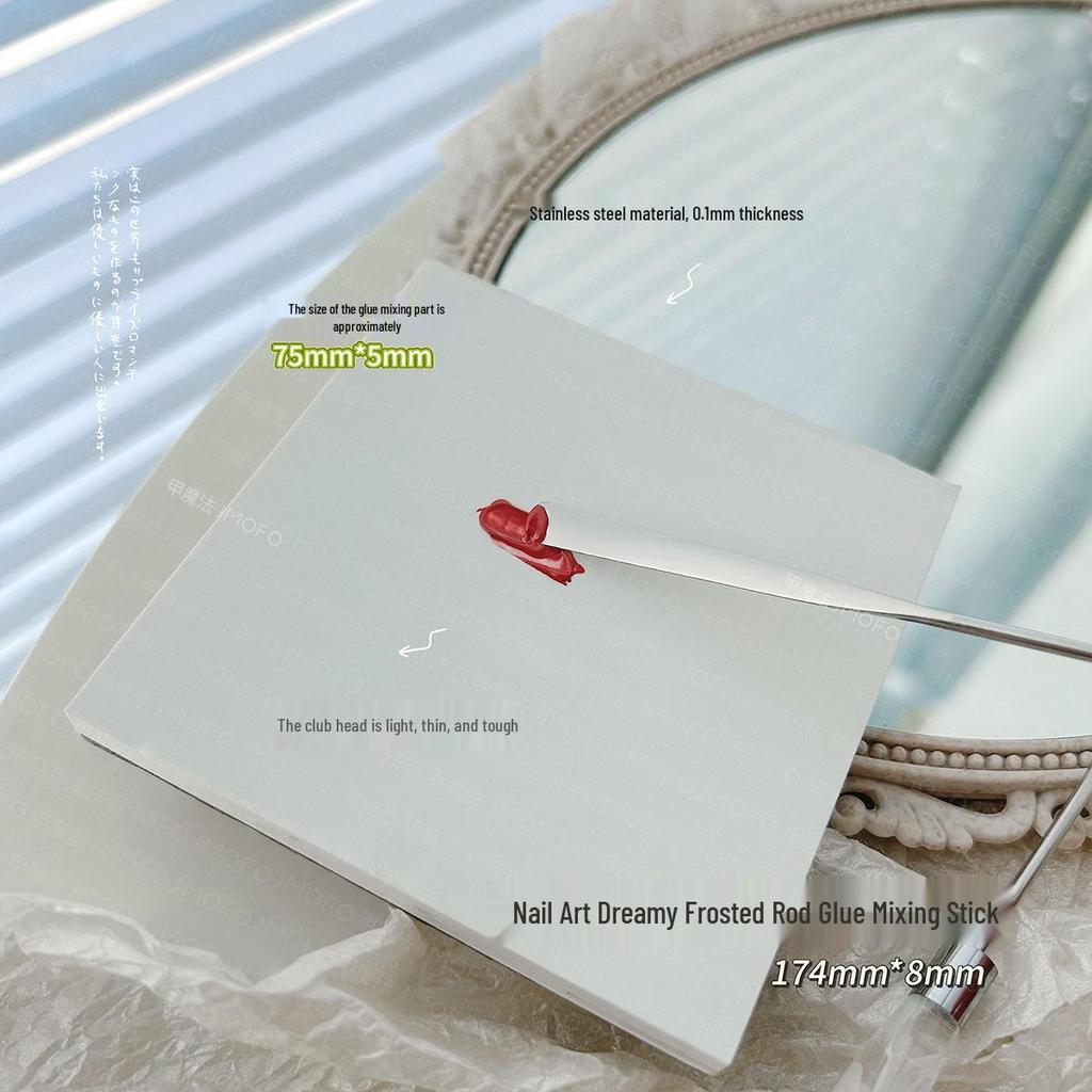 Dreamy Stainless Steel Nail Art Mixing Stick & Palette Tool