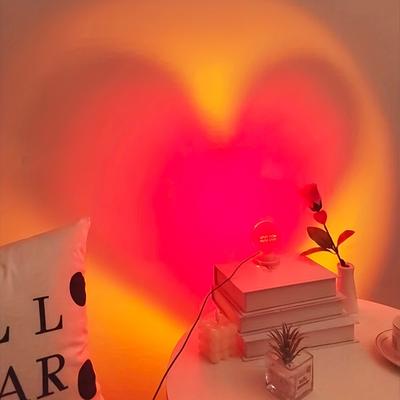 LED Heart Shaped Indoor Ambient Light for Home Decoration, Living Room, Christmas Decoration, Desk, Wall Decoration, Party