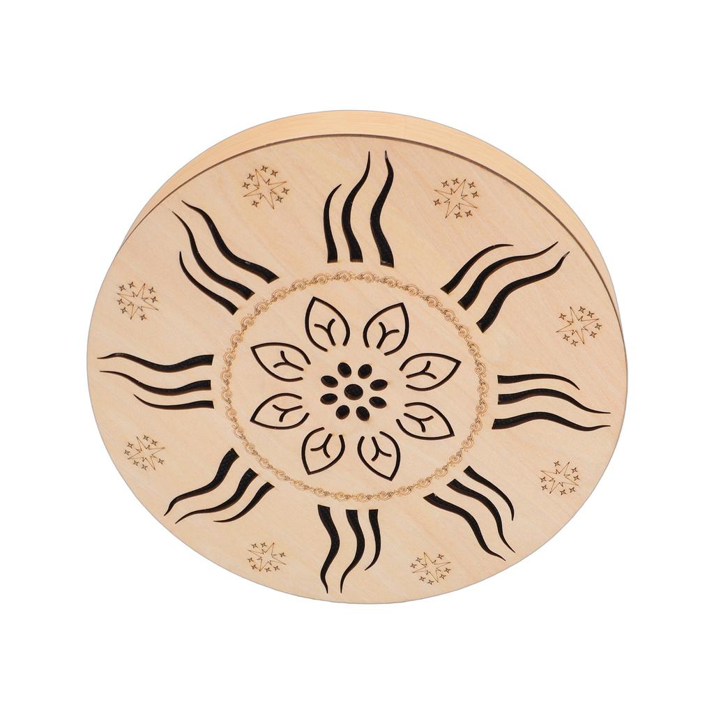 Hand Drum Ethnic Percussion Instrument Poplar Wood Bamboo Drum for Home Party Supplies Onomatopoeic Music Portable Hand