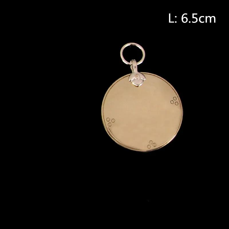 Creative Feng Shui Bronze Mirror Ornaments Brass Crafts Buddha Hall Door Decoration Buddha Hall Accessories Buddhist Supplies