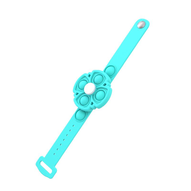 Fashion New Fingertip Spinner Bracelet Decompression Watch Push Pops Sensory Bubble Popper Fidget Toy