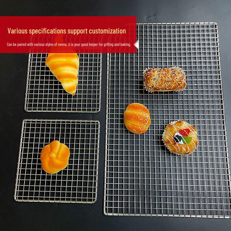 Thickened Stainless Steel Rectangular BBQ Grill Net