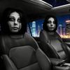 Huse Distractive pentru Tetiere Auto, Mătase de Gheață Imprimare Față-Verso, Extensibil Universal Protector pentru Pernă Gât Scaun Auto