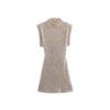 2026 Elegant European & American Sequin Sleeveless Shoulder Pad Slim-fit Hip-Hugging Dress