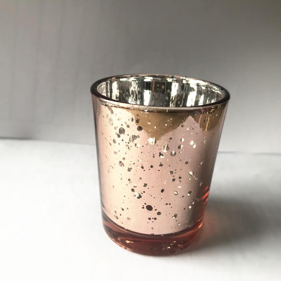 Colorful Mercury Glass Tealight Candle Holder for Wedding Parties Hotel Cafe Bar Home Decoration
