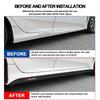 2 stuks Koolstofvezel Auto Deur Zijskirt Drempel Strip Sticker Decals Styling Voor Peugeot 206 307 308 3008 207 208 407 508 2008 5008 107