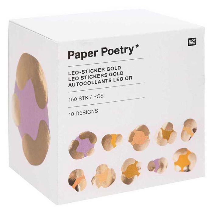 Gold Acid Leo Sticker Roll