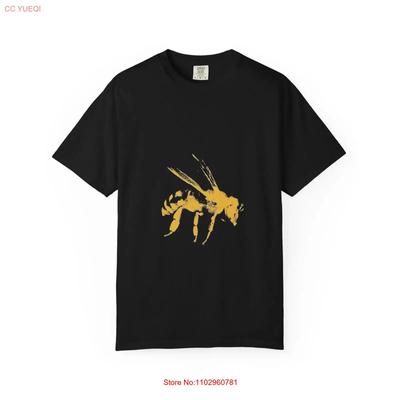 Minimalist Yellow Bee T Shirt Nature Inspired Streetwear Vintage Casual Top For Everyday Wear Soft Unisex Stretched