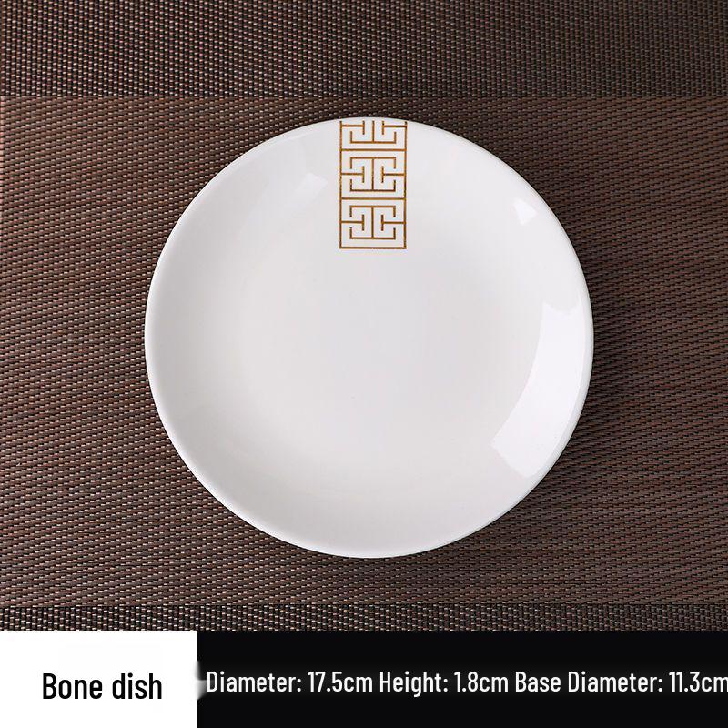 Luxury Three-Piece Hotel Tableware Set: Plates, Bowls, and Cups for Hotels, Restaurants, or Home.
