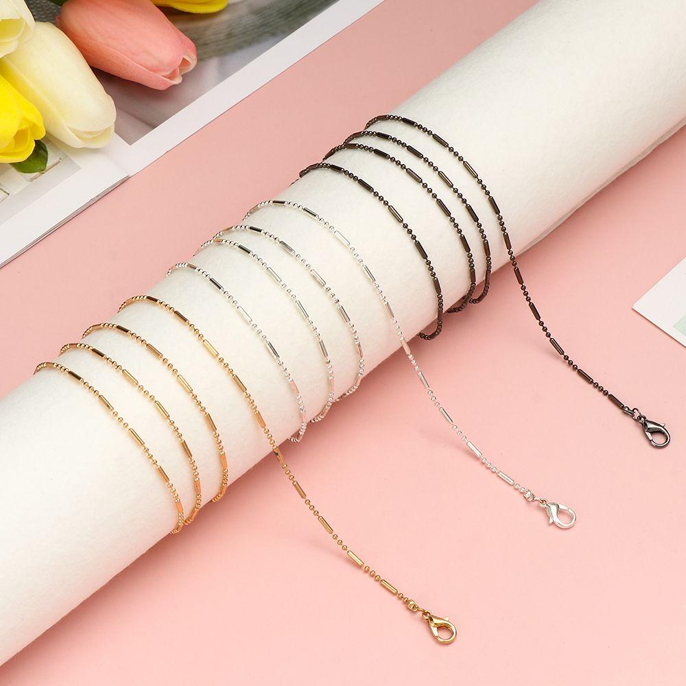 Anti-Drop Fashion Bead String Cylinder Mask Chain Necklace Strap Sunglasses Chain Eyeglass