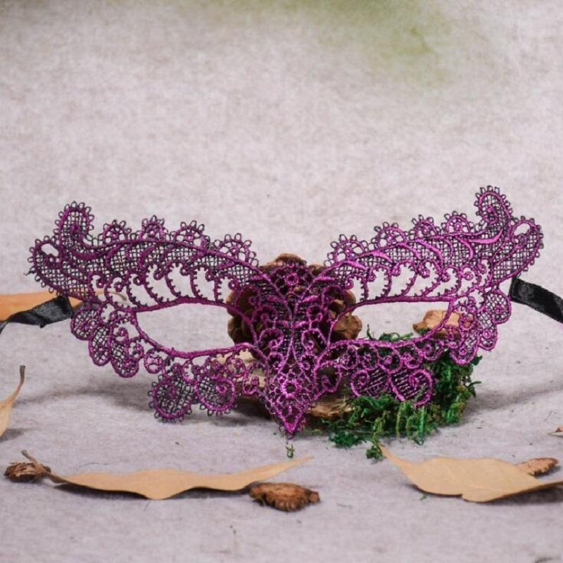 1PC Women Hollow Out Lace Mask Venetian Masquerade Eye Mask Dancing Party Halloween Fancy Mask