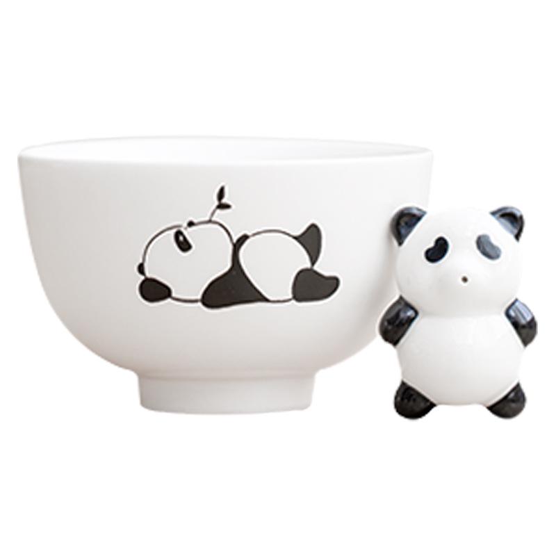 Ceramic Panda Tea Pet Set: Blowing Bubbles Tasting Teacup