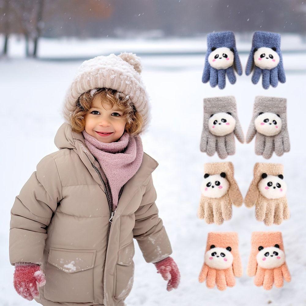 

Cold Proof Hand Warmer Thickened Half Finger Flap Gloves Autumn Winter Kids Gloves Outdoor Indoor