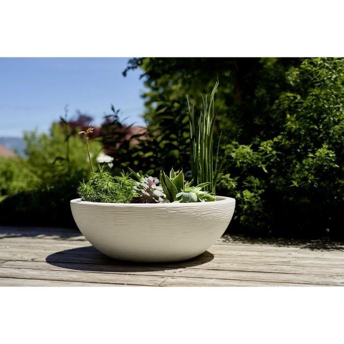 Pot Sink Ø 59 Cm - EDA - Graphite UP - 39 L - Ø 59 X H. 21 Cm - Limed White