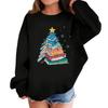 Children's Fashionable Casual Long-sleeved Loose Christmas Print Pullover Sweatshirt