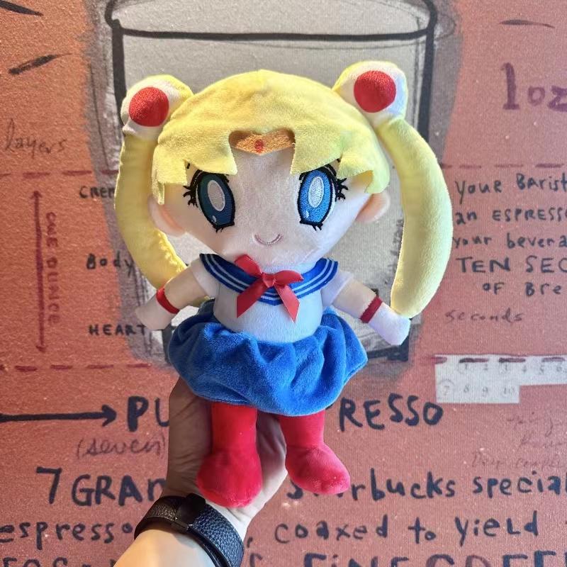20cm/25cm Kawaii Sailor Moon Plush Toy Moon Cat Moon Hare Cute Girl Heart Filled Anime Doll Gift Home Bedroom Decoration
