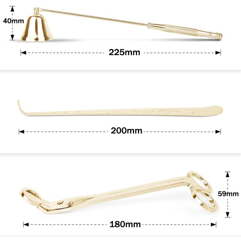 3/4pcs Candle Suppressor One-piece Tool Domestic Aromatherapy Candle Scissors Candle Suppressor Hook Tray Candle Tool Clippers