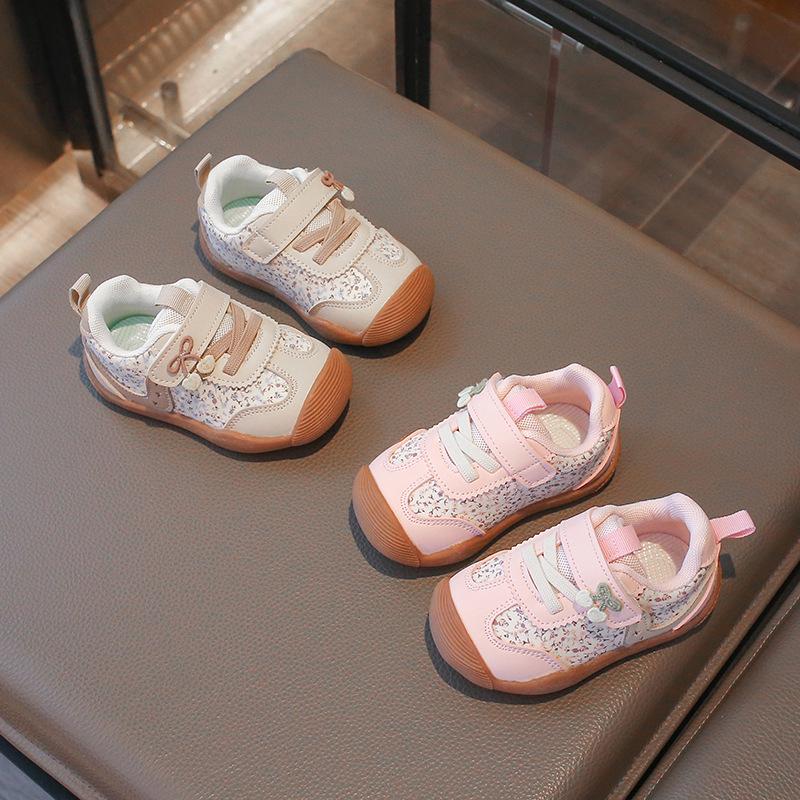 2026 Spring/Autumn Soft Sole Breathable Closed-Toe Princess Shoes for Toddler Girls