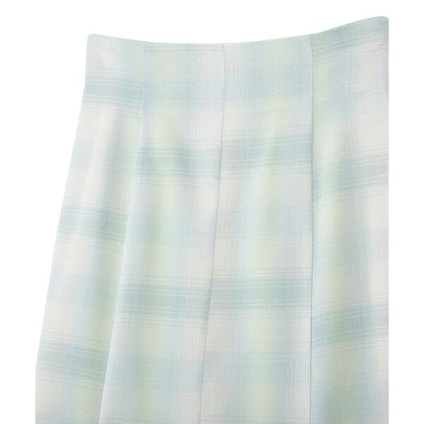 Jill by Jill Stuart Ombre Check Mermaid Long Skirt