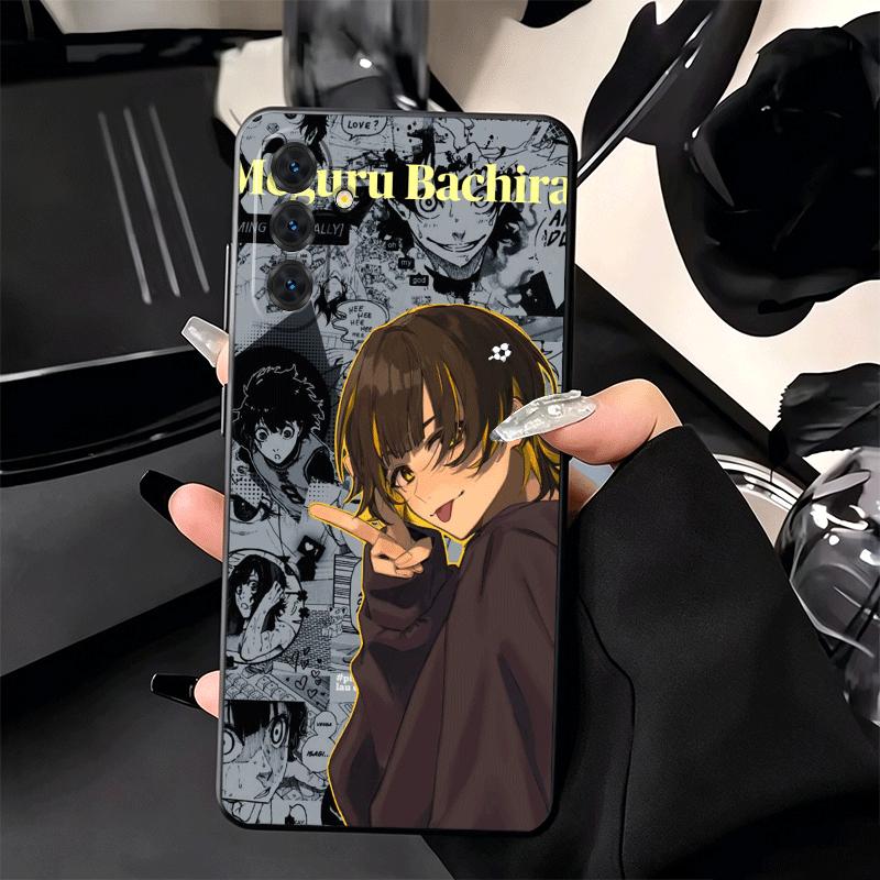 Soft Phone Case For Samsung A17 A37 A57 A16 A36 A56 A15 A35 A55 Blue L-Lock Bachira Meguru A14 A34 A54 A13 A33 A53 A27 A26 A25 A