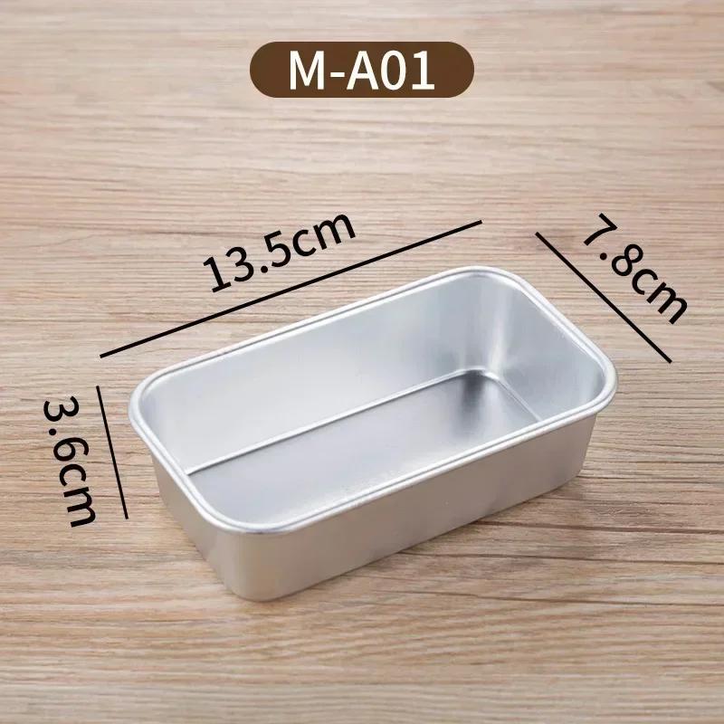 1 Moule Carré Boîte Outil de Cuisson Alliage d'Aluminium Antiadhésif Pain Gâteau au Fromage Pain de Mie Moule à Gâteau DIY Cuisine Cuisson