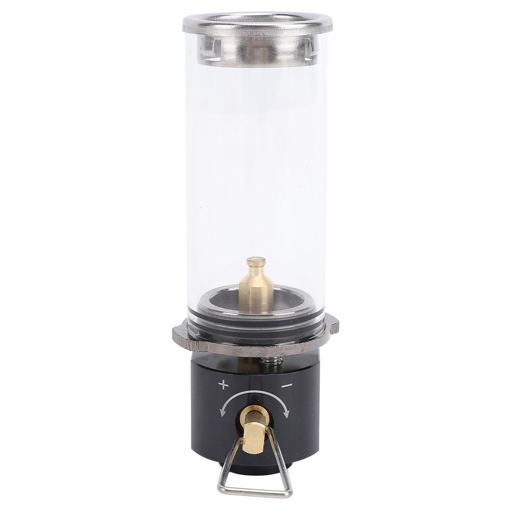 105mm Portable Tent Lantern Gas Candle Lamp, Vintage Gas Lantern with Aluminum Alloy Brass Glass, Ideal for Backpacking Hiking Fishing, Warm Ambiance