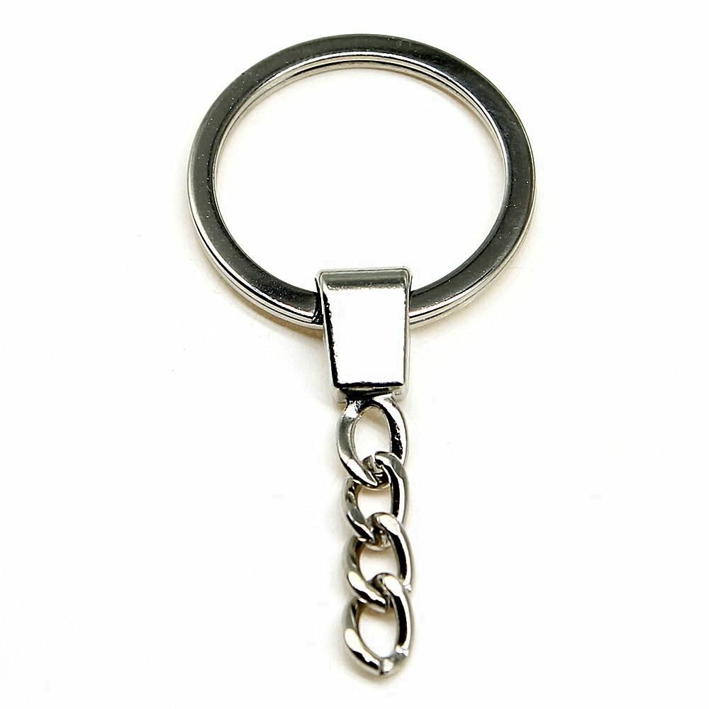 4 Colors 25mm 30mm Lobster Clasp Keychain With Extension Chain Jewelry Findings