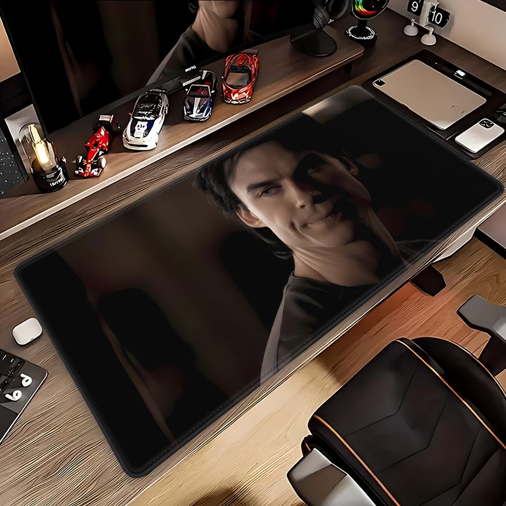 Damon Salvatore Vampire Diaries MousePad Nonslip LockEdge PC Laptop Accessories Rubber Office Keyboard Game XXL DeskMat HYBXAXC