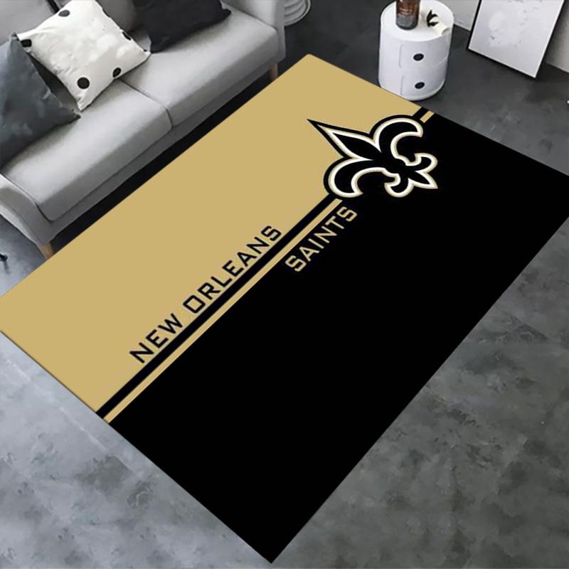 New Orleans Saints Carpet Rug for Living Room Bedroom Home Sofa Decoration,Kids Play Non-slip Floor Mat