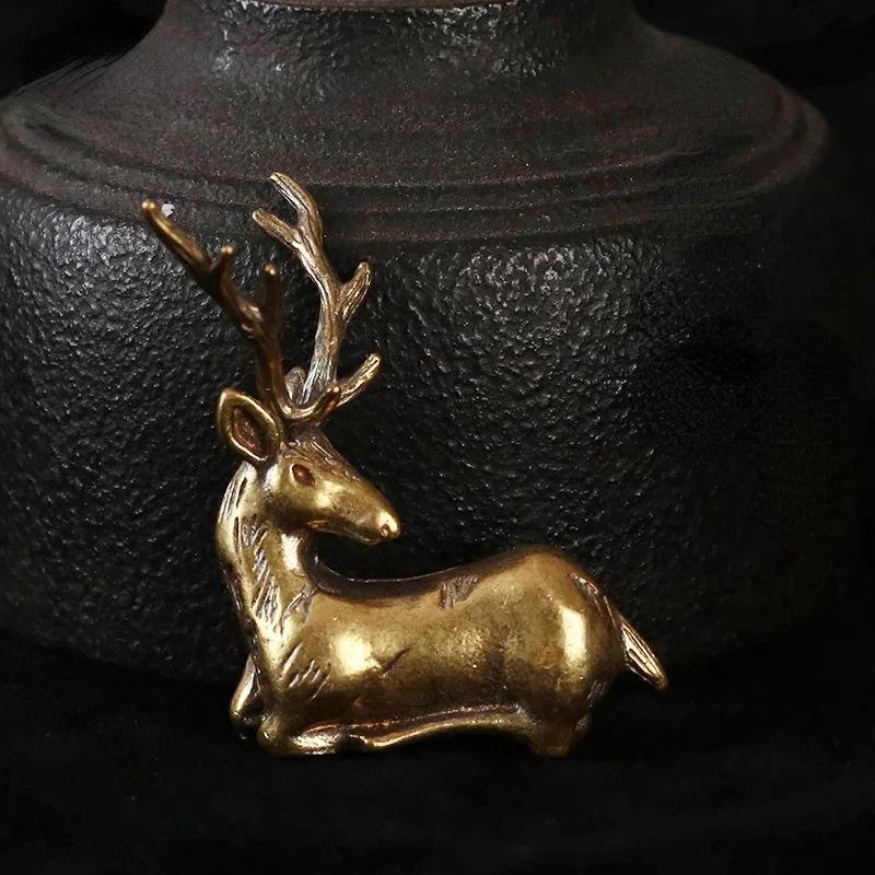 1 Stück Hirsch Tee-Haustier Ornament Dekoration Heimdeko Handwerk Figuren Vintage Schreibtischzubehör