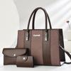 Atmosphärisches einfaches Spleiß-Dreiteile-Set, große Kapazität, leichte Luxustextur, fortschrittlicher Sinn, vielseitige Tasche für Pendeln und Ausgehen