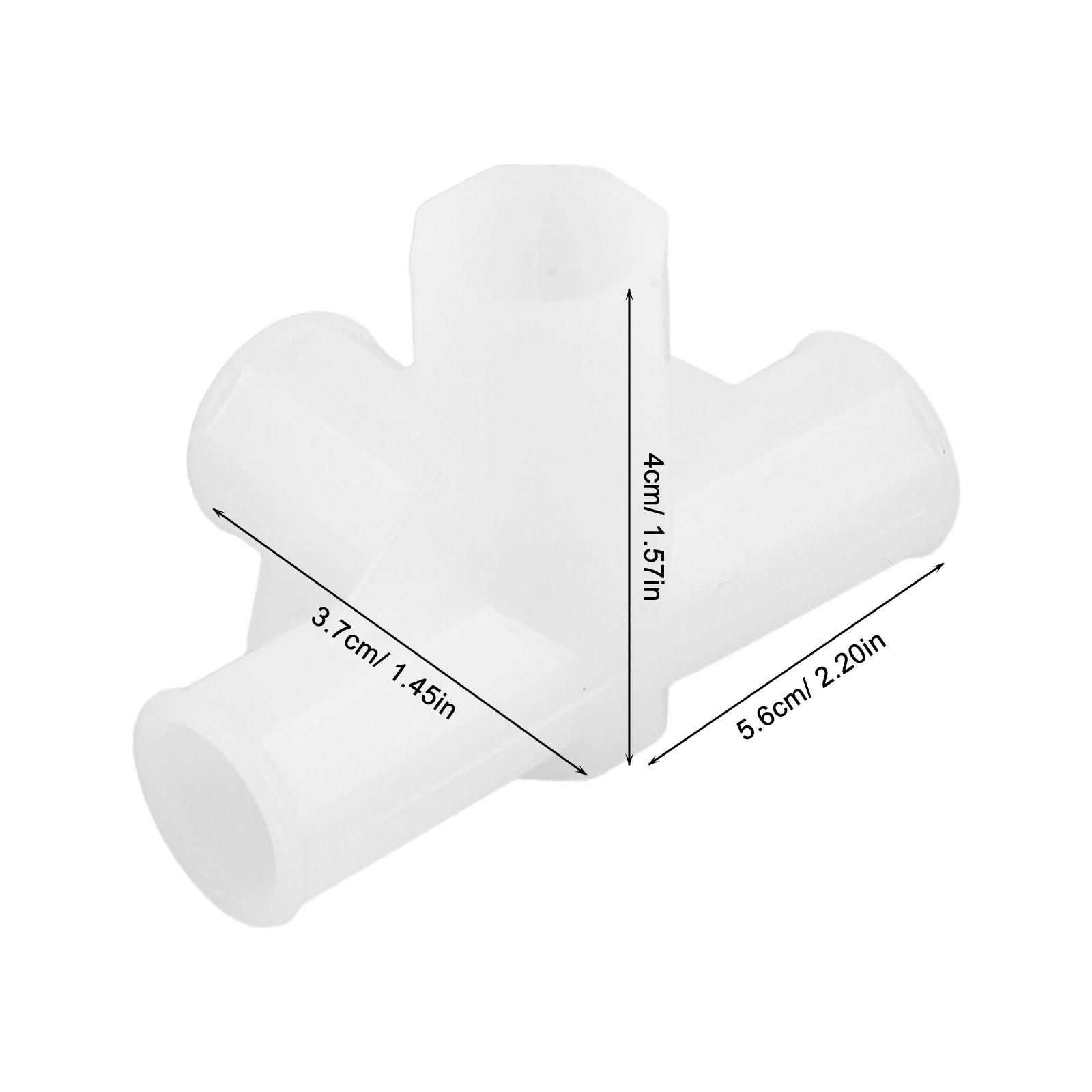 

10Pcs Multi-Purpose Closet Rod 3-Way Plastic Connector Fitting for Wardrobe Shoe Organizer Cabinet Stable Joint