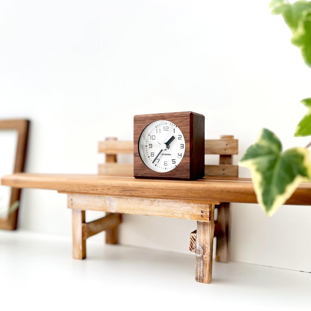 KATOMOKU Alarm Clock 7 Walnut km-100WA Alarm Clock 7 x 7 x 4.1cm
