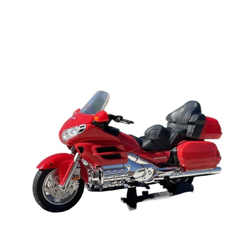 

1/24 HONDA Gold Wing 2004 Сплав Круизный Мотоцикл Модель Литые Металлические Игрушечные Транспортные Средства Туринговый Уличный Мотоцикл Модель Детские Подарки чёрный/красный