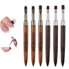 Wooden Nail Art Brush DIY Painting Brush No Brush Marks Nail Art Liner Brush with Pen Cap No Shedding Phototherapy Pen
