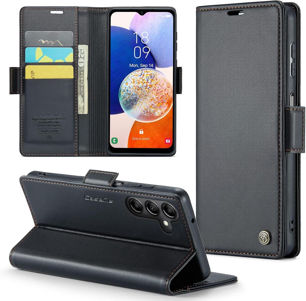For Samsung Galaxy A14 5G Wallet Case with [RFID Blocking] Card Holder Magnetic Kickstand,Leather Flip Protective Case Wallet